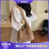 Woven Straw Bag Women's Large-capacity New Hollow Shoulder Shopping Bag Lazy Wind Seaside Beach Bag