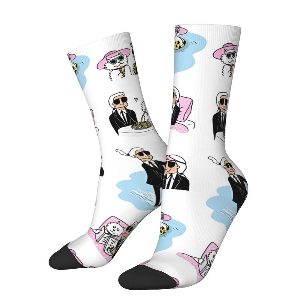 Karled Забавный дизайн чулок Ретро носки Осенние противоскользящие носки Мужские скейтбордические носки средней мягкости