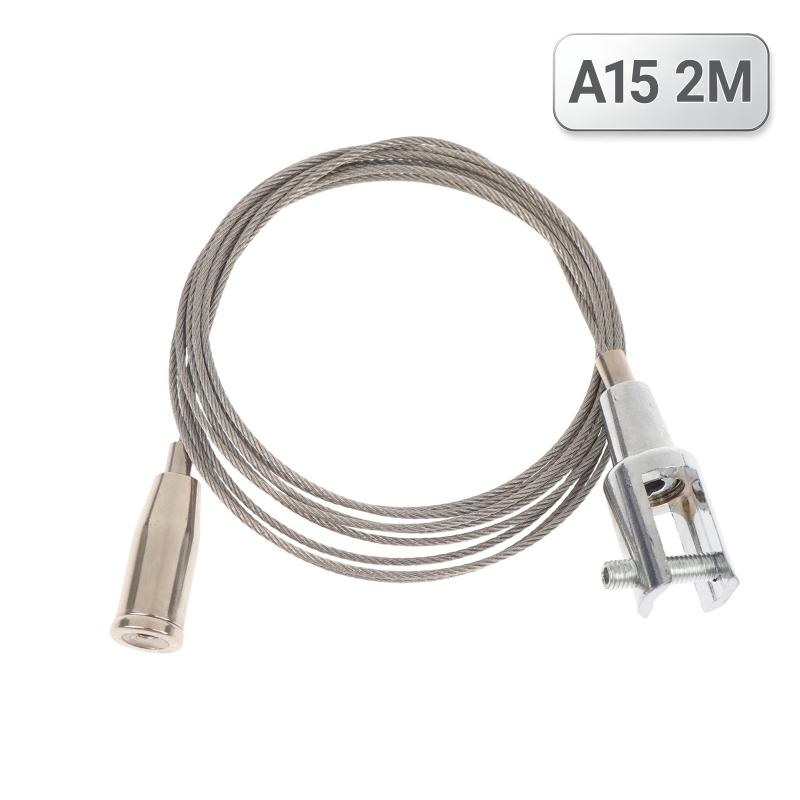 Stainless Steel Wire Rope Kit Easy Install Rust Free for Hanging Acrylic Sign Advertising Board Ceiling Gallery Display