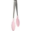 Endo Shoji Commercial Antibacterial Heat-Resistant Colorful Tongs, Pink, Stainless Steel Metal Parts, 66 Nylon Tips, Glass Fiber (with Antibacterial A