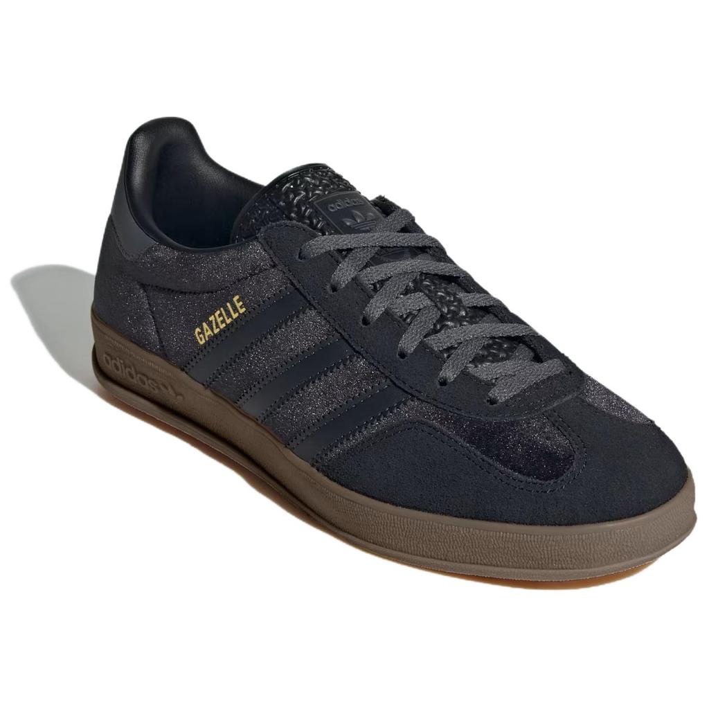 Adidas Кроссовки женские Gazelle Indoor Black Carbon Velvet Core-Black Grey-Five JI2712