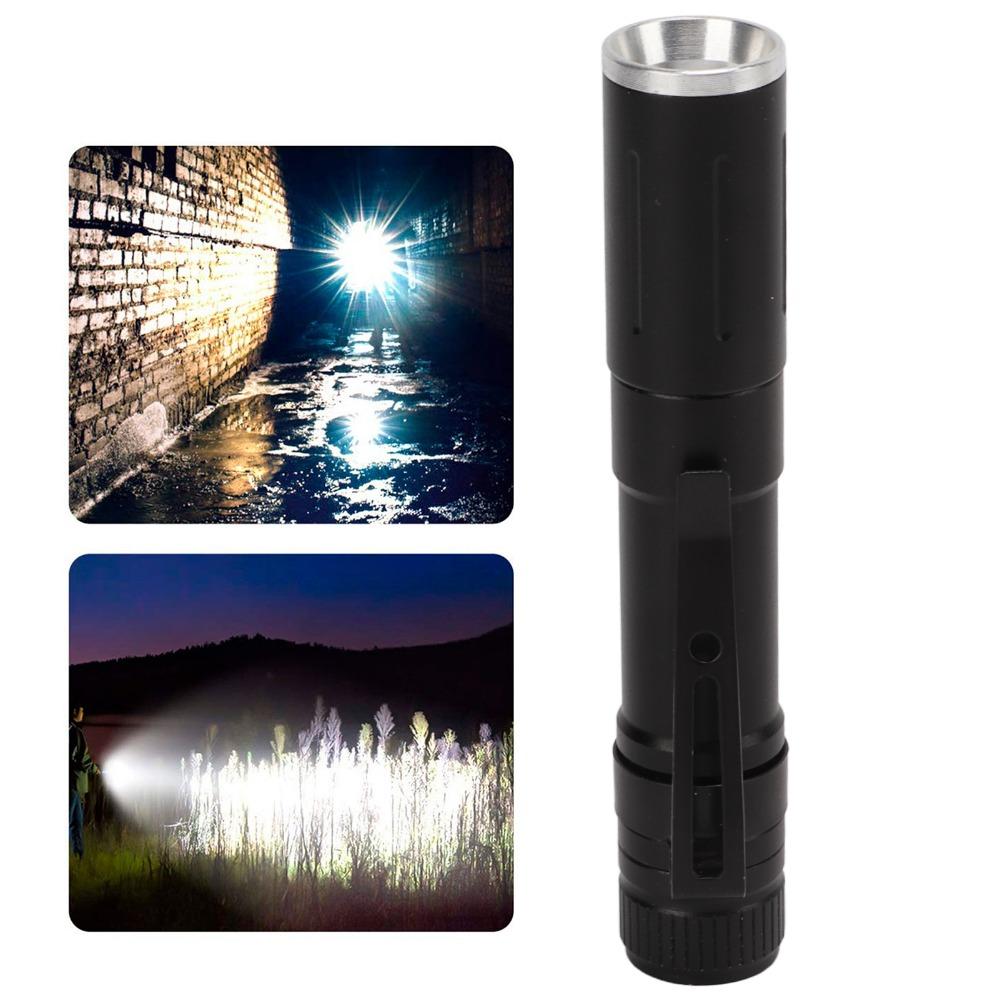 Aluminum Alloy LED Flashlight Stretchable Focusing LED Pen Light Durable Pocket Torch Repairing