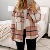 2025 New Autumn and Winter Women's Casual Lapel Long-sleeved Cardigan Woolen Jacket