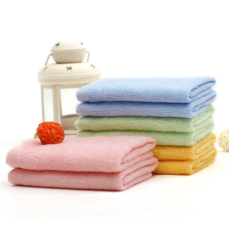 Small Square Towel 30x30cm Kindergarten Pure Bamboo Fiber Small Towel Children's Face Towel Saliva Towel