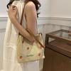 Summer Strawberry Straw Woven Large Capacity Tote Bag New Fashionable and Versatile Casual Small Fresh Shoulder Bag