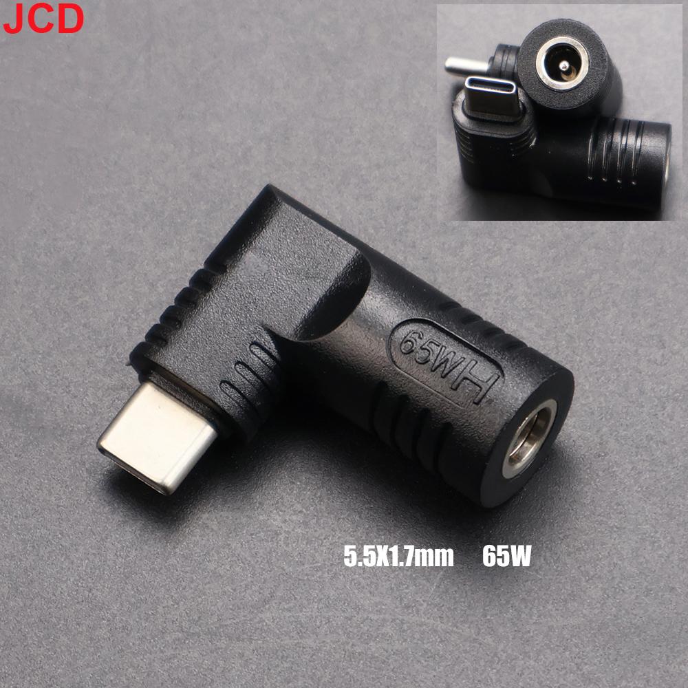 JCD 65W Адаптер питания для ноутбука Разъем-переходник USB Type-C Female на DC Male Jack Для Lenovo HP DELL ASUS
