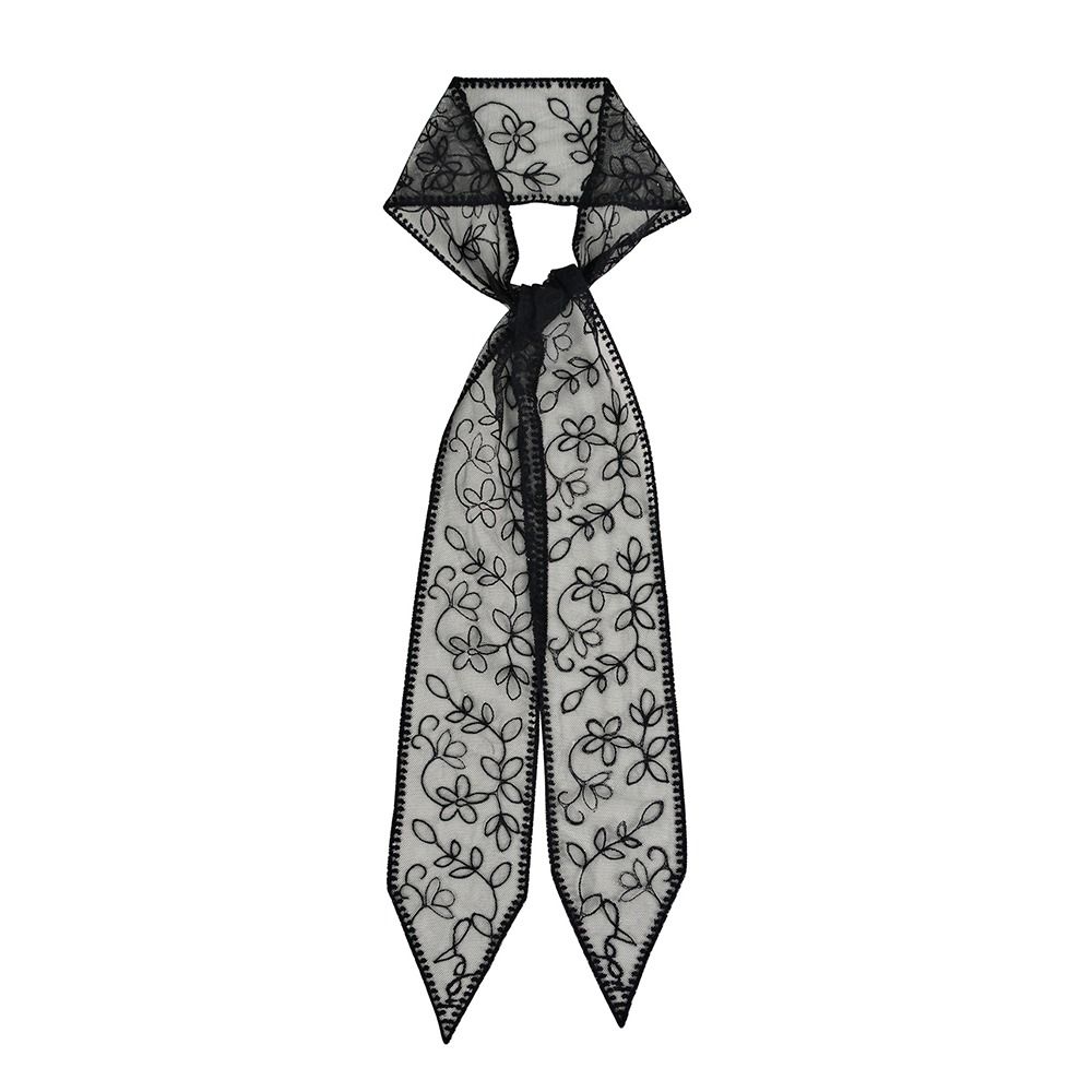 Korean Version Lace Scarf Embroidered Flower Sunscreen Shawl Cute Female Headscarf Summer