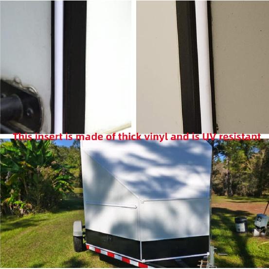 Винтажная виниловая отделочная молдинг для дома на колесах, 1 дюйм, белый, для дома на колесах, кемпера, прицепа для путешествий, крышка для винтов, угловой желоб, наружный шов, край крыши, направляющая, сверхпрочная отделка(25