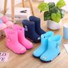 "Dolphin Kids' Korean Rain Boots: Cute and Warm for Boys and Girls"