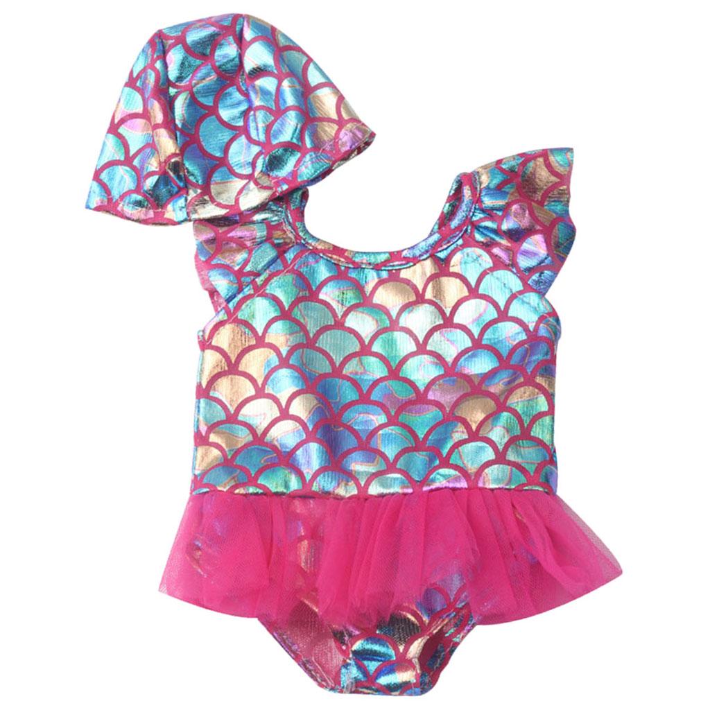 Одежда купальник и панамка для кукол размером 43 см