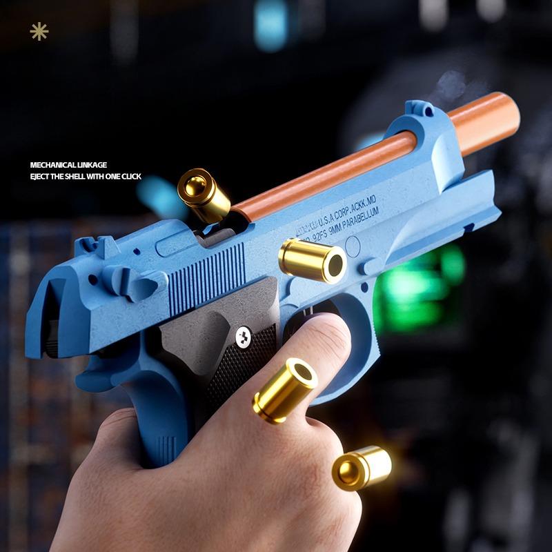 Игрушечный пистолет для метания снарядов Sig17 M9a3 с лазерной мишенью, мягкая пуля для страйкбола, спортивное оружие CS для детей, подарок