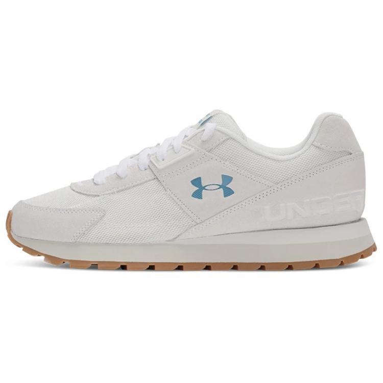 Under Armour Мужские легкие повседневные кроссовки для бега UA Essential Runner Белый Глина Черный Золотисто-желтый 6007220-114