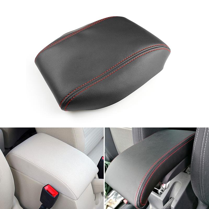 Microfiber Leather Interior Center Control Armrest Box Cover Protective Trim For VW Touran 2006 2007 2008 2009 2010 2011 2012