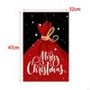 Баннер Рождественский Декоративный Садовый Флаг Льняной Орнамент Аксессуары Двор
