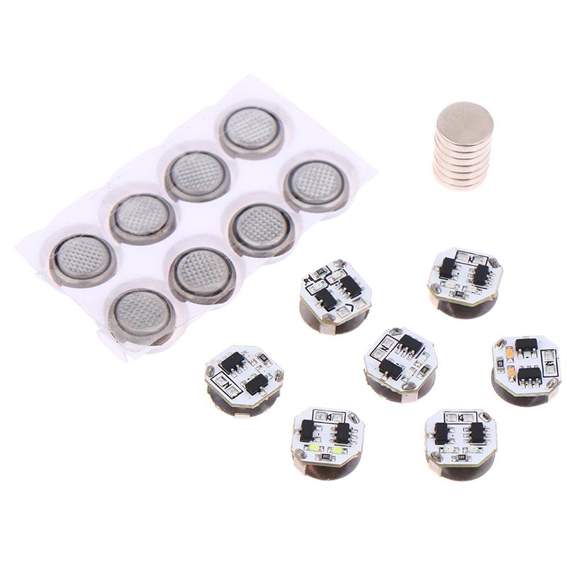 1 шт. Светодиодная лампа-магнетрон, моделирующая, светодиодная яркая беспроводная лампа, игрушки для DIY, модель, магнитные индукционные огни с кнопочной батарейкой + магнитом