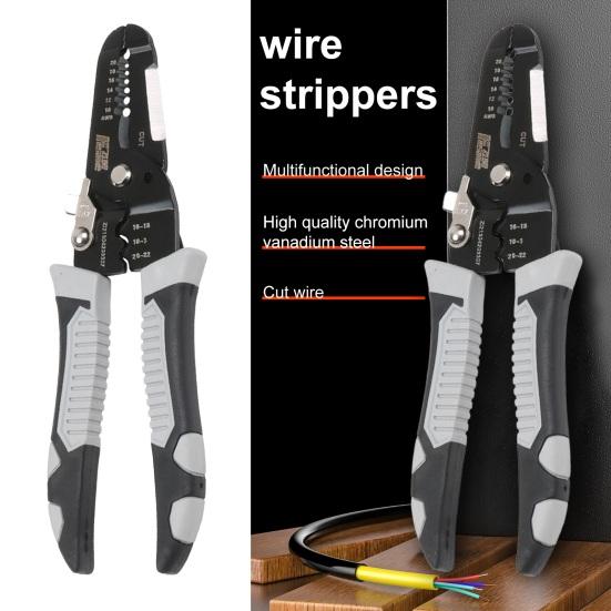 Щипцы для зачистки проводов, многофункциональные сверхмощные острые щипцы для вытягивания и резки проволоки, обжимные клещи для медных труб, электрик, аппаратный инструмент
