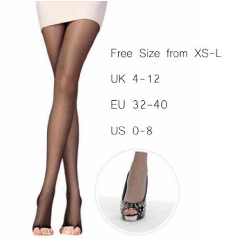 Ультратонкие Плотные Эластичные Леггинсы-чулки с Открытым Носком, Ультратонкие Колготки-чулки