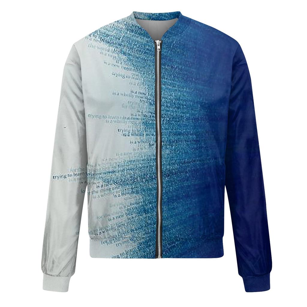 Женская верхняя одежда с длинным рукавом и принтом, повседневные топы на молнии, кардиган, рубашка, тонкая куртка для женщин