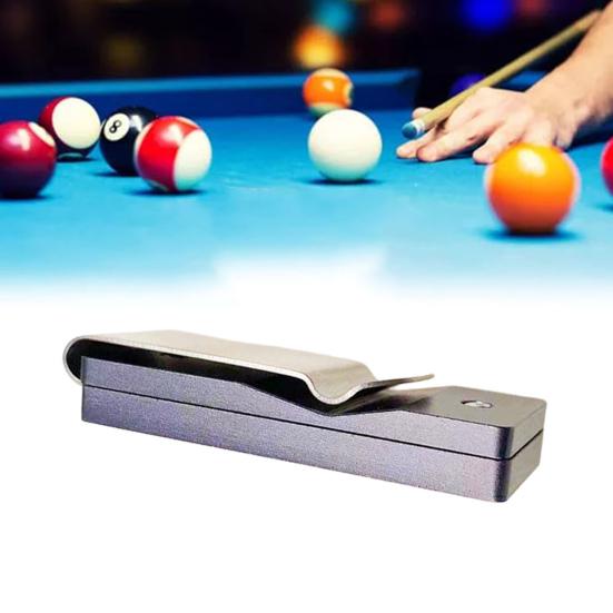 Pool Cue Chalk Holder with Metal Clip Heavy Duty Aluminum Portable Snooker Chalk Box Carrier Case Billiard Accessories Enthusiasts Gift