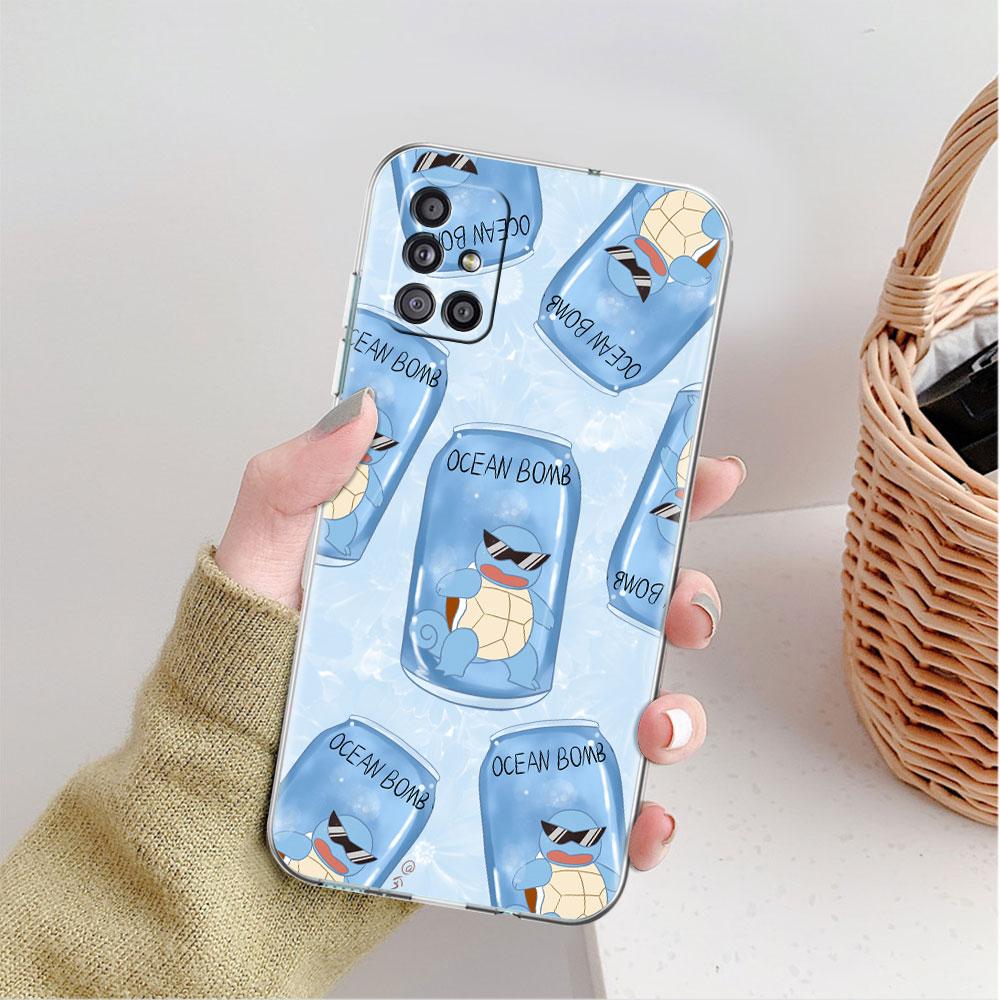 Аниме Прозрачный чехол Покемон для Samsung Galaxy A52 A12 A51 A32 A21s A71 A32 A22 50 A70 A31 A72 5G Чехол для телефона