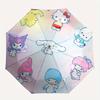 1pc Sanrio Characters Circular Arrangement Umbrella with Plastic Handle,Suitable for All Seasons Home Travel Outdoor UmbrellaSanlio291