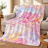 Anime Muse Dash Girl Throw 240g Flannel Blanket, Suitable for Sofas, Beds, Offices, Exquisite Gift Blankets