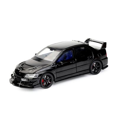 1/32 Mitsubishi Lancer Evolution Super Sports Racing Металлический сплав Литье под давлением Модель автомобиля Звук и свет Коллекционные items Хобби Подарок