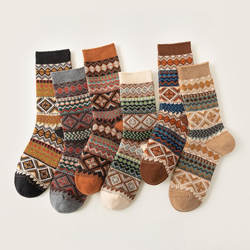Женские носки Осенние и зимние вязаные мягкие носки для женщин