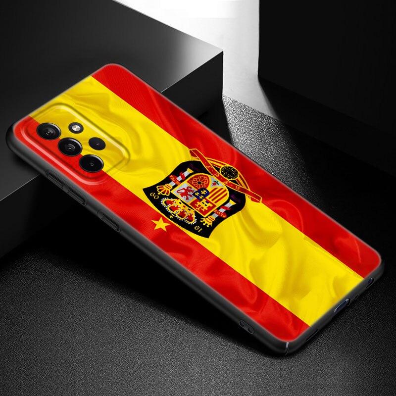 Чехол для телефона с испанским флагом для Samsung Galaxy A21 A30 A50 A52 S A13 A22 A32 A33 A53 A73 5G A11 A12 A31 A51 A70 A71 A72