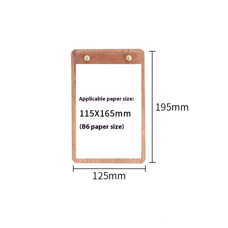 Solid Wood Menu Board Restaurant Wine Order Single Clip Bar Retro Table Card Bill Board Clip Writing Board Clipboard