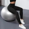 Thread Leggings For Fitness Fashion Sports Trousers Solid Color Yoga Pants Seamless High Waist Long Gym Pants Women 30189