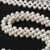 Beautiful Pearl Belts Fashionable White Beaded Pearl Ornament Belt Strong Elastic Cord Belts Woman's Dress Belts