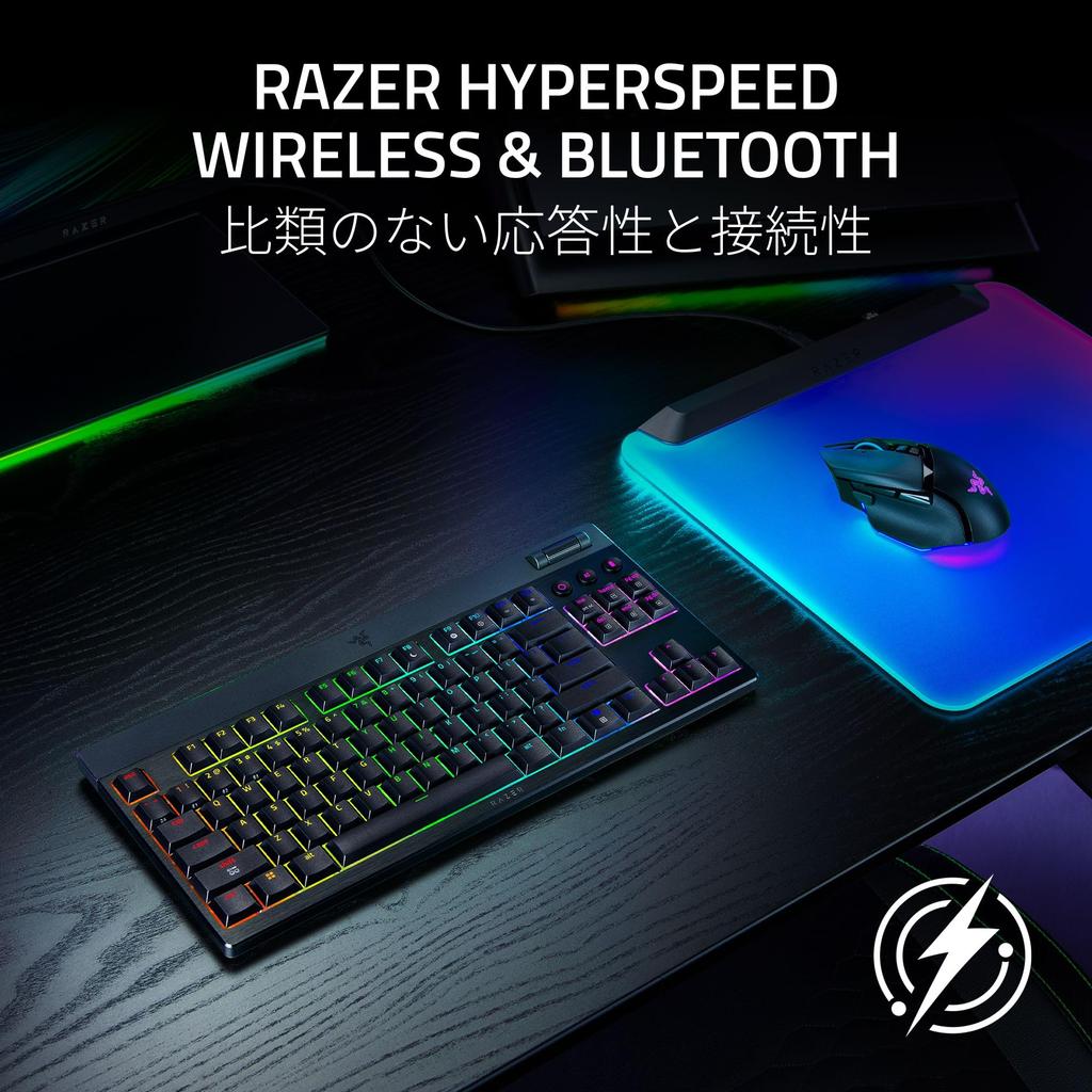 Razer BlackWidow V4 Tenkeyless HyperSpeed JP Yellow Линейный переключатель Игровая Тонкая Желтая Линейная Механическая Алюминиевая Верхняя панель 11 Элементов управления Японская раскладка
