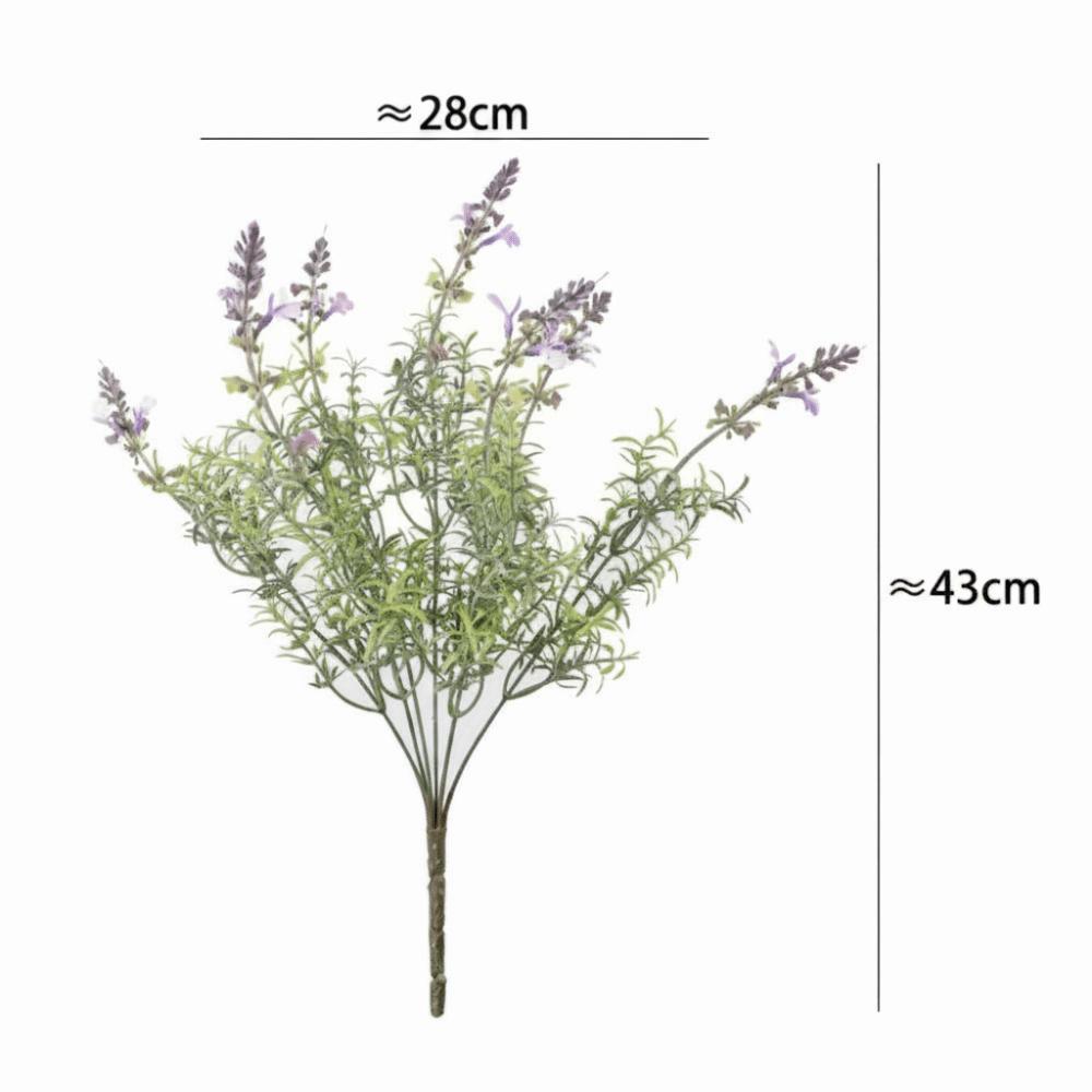 43CM Height Artificial Lavender Flowers 7 Fork Home Decoration Flowers Landscape Decoration