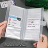 PVC Photocards Holder Transparent Bill Storage Booklet Simple Photo Album