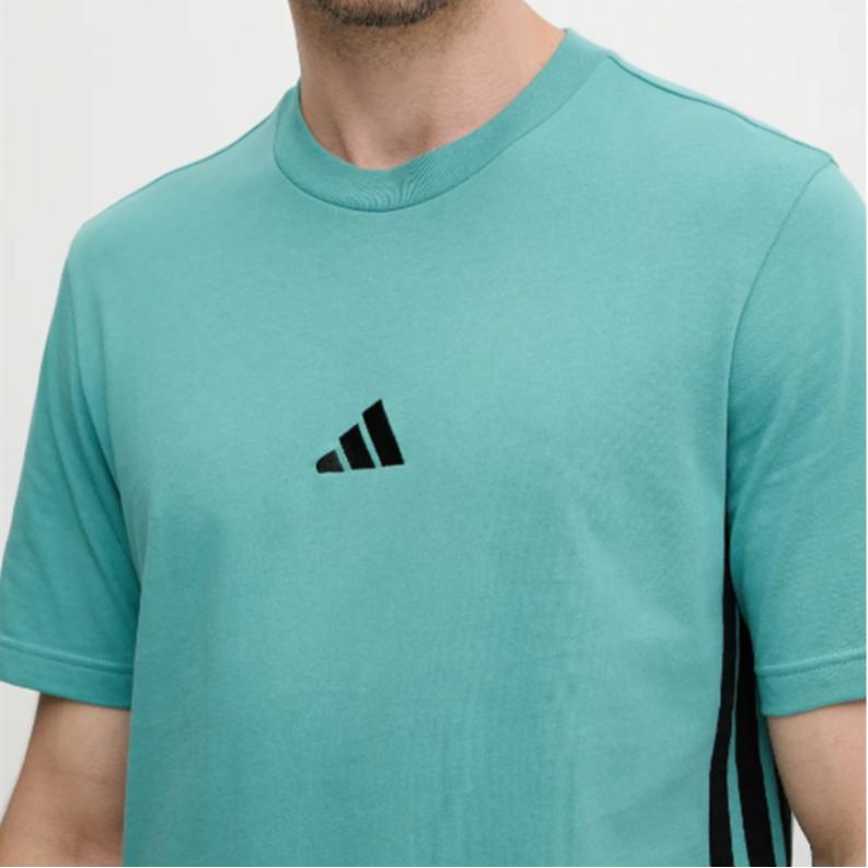 adidas Essentials Легкая Хлопковая Модная Универсальная Футболка с Коротким Рукавом Мужские Топы JX0732