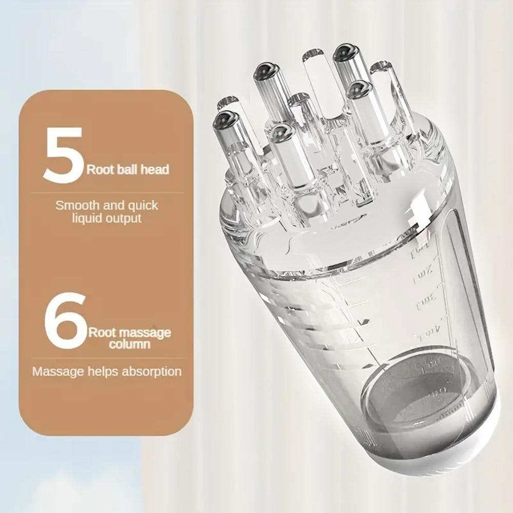 1/2/3pcs Hair Growth Essential Oil Applicator Bottle & 1ml Scalp Massage Comb Set - Anti-Loss Scalp Care Tools for All Hair Type