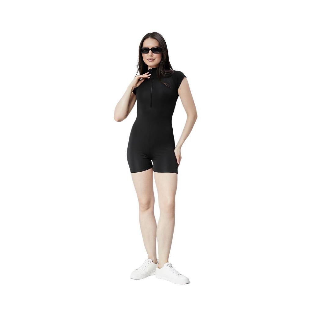 Women's Sea, Pool Front Zipper Detailed Sports Jumpsuit Swimsuit
