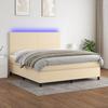 VidaXL Bed Slatted Base with Mattress and LED, Upholstered Bed, Double Bed, Adult Bed for Interior Bedroom, 3134730