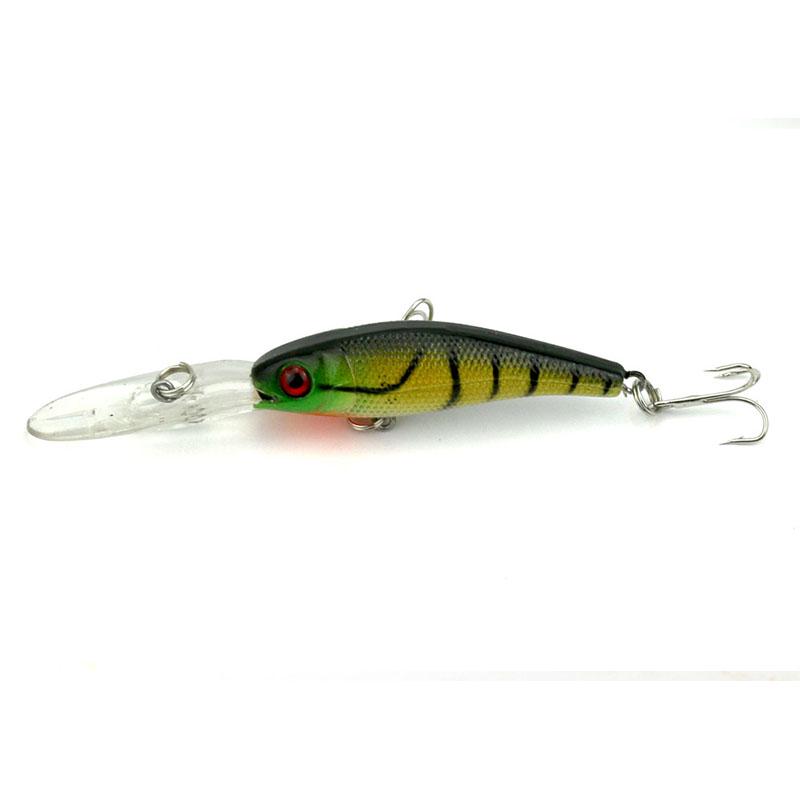 HENGJIA 1pc/8pcs Minnow Fishing Lure Wobbler Hard Plastic Bait Trout Bass Pike Lure Fishing Tackle