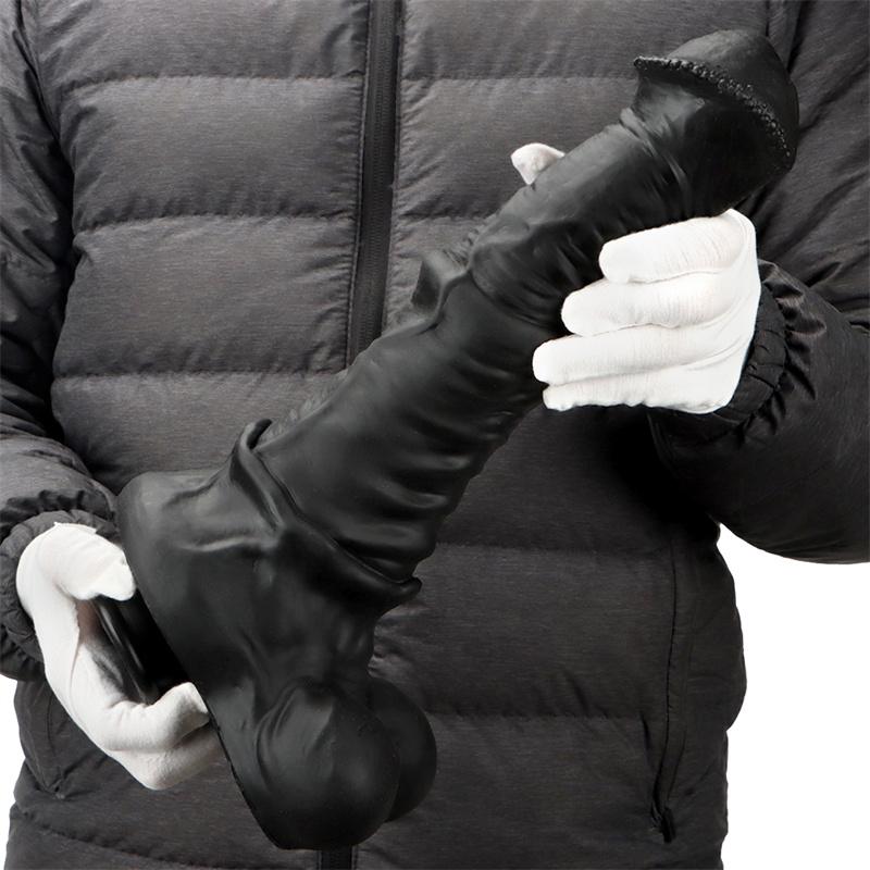 Женский фаллоимитатор Black Horse, большой анальный штекер для заднего двора, анальная пробка, устройство для мастурбации, имитация фаллоимитатора, силиконовый мягкий анальный расширитель