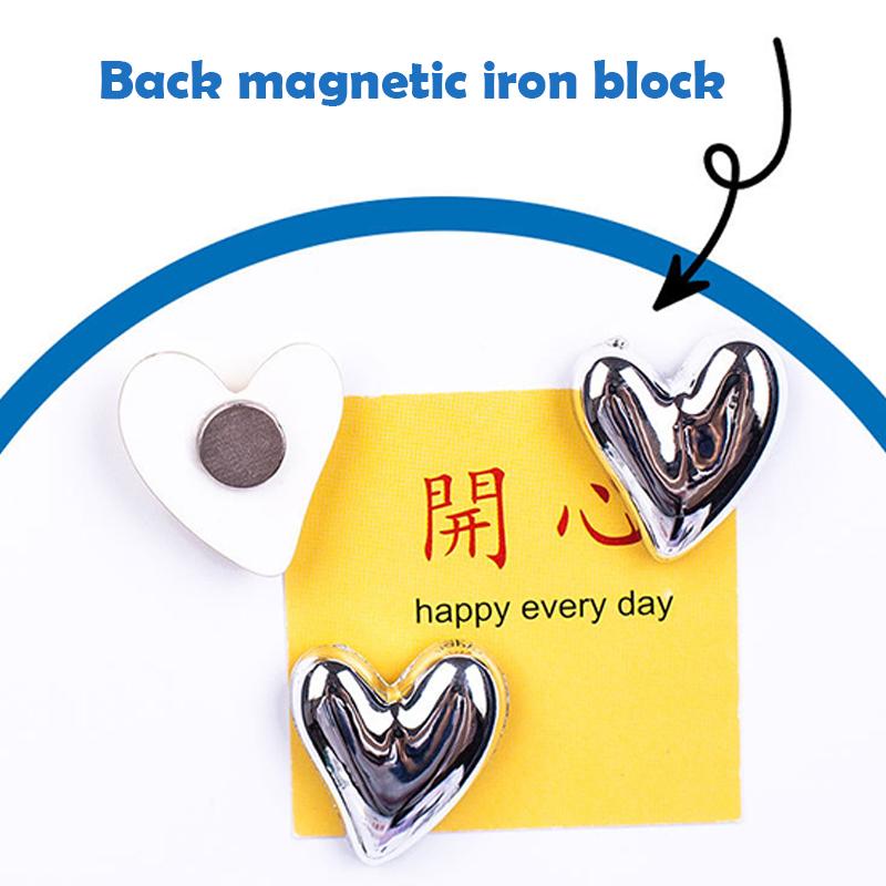 20 шт. магниты на холодильник наклейки на холодильник в форме сердца 20 мм милый маленький магнит для холодильника золото серебро офис доска шкафчик магнитный