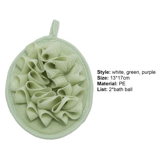 Прочная мочалка из люфы 2 в 1, дизайн, приятный для кожи, простой в использовании, эластичный ремешок для руки, губка для щетки для тела