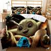 Cartoon Animation Yoda Duvet Cover, 3D Printing Bedding Set Bedroom Sets Comforter Sets 2/3 Pieces Children Boys Birthday Gift