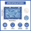 XCHI Hanukkah Six-Pointed Star Olive Leaf Chanukah Menorah Placemats Set of 4 Table Mats for Party Home Kitchen Dining Table Decorations 12x18 Inch