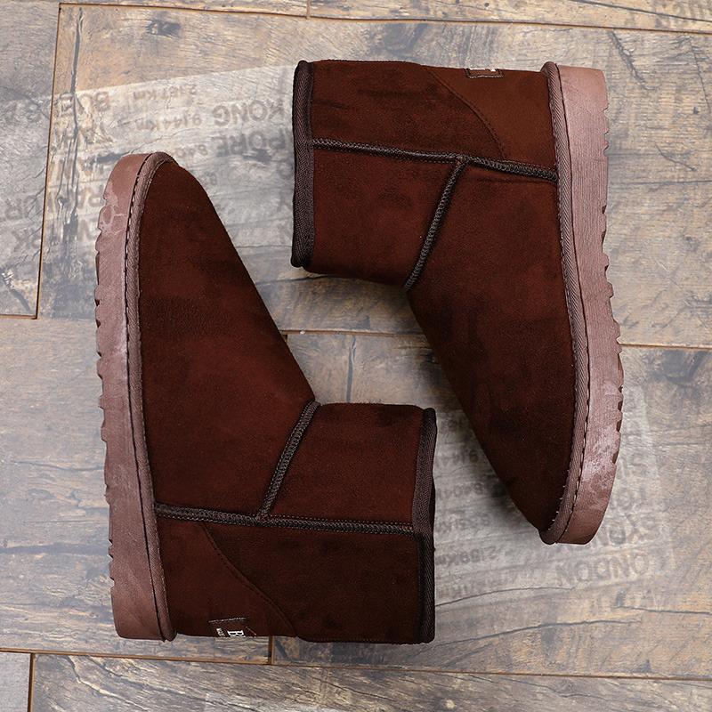 Fashion Cheap Snow Boots for Men Women Platform Warm Plush Men's Winter Boots Large Size 47 Slip-on Ankle Boots Men Botas Para Hombre