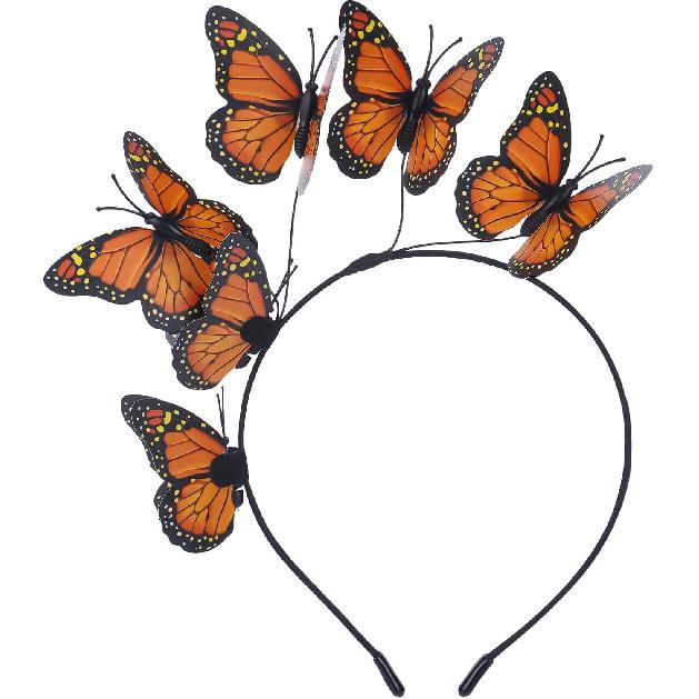 Butterfly Fascinator Hats Headband | Monarch Butterfly Crown Tea Party Kentucky Halloween Costume Headpiece