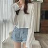 2024 Korean Style Loose Fit Sun Protection Long-Sleeve Blouse - Summer Trendy Women's Round Neck T-shirt