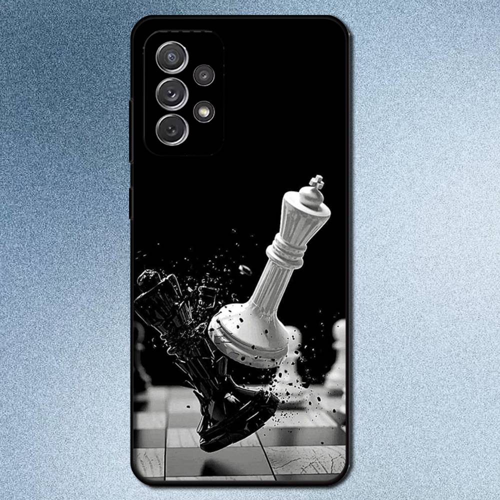 Competitive Chess Game Phone Case For Samsung S25,S24,S21,S22,S23,S30,Ultra,S20,Plus,Fe,Lite,Note,10,9,5G Black Cover