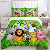 Jungle Animal Cute Casal All Season Duvet Cover Comforter Bedding Sets Soft Quilt Cover and Pillowcases Single/Double/Queen/King